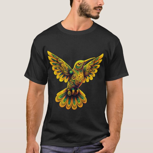 Camiseta trippy colibri (Anverso)