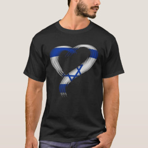 Camiseta Trippy corazón me encanta la bandera israelí israe