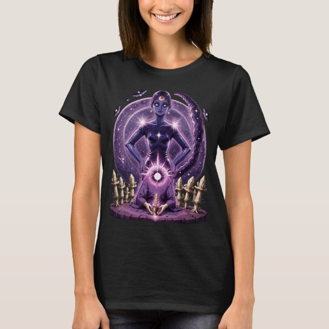 Camiseta Trippy Crystal Magic Mushrooms Alter Sword (Anverso)