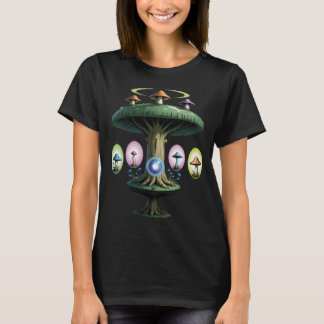 Camiseta Trippy Crystal Magic Mushrooms Alter Sword
