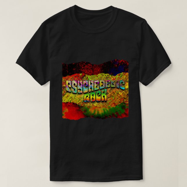 Camiseta Trippy de rock psicodélico (Diseño del anverso)