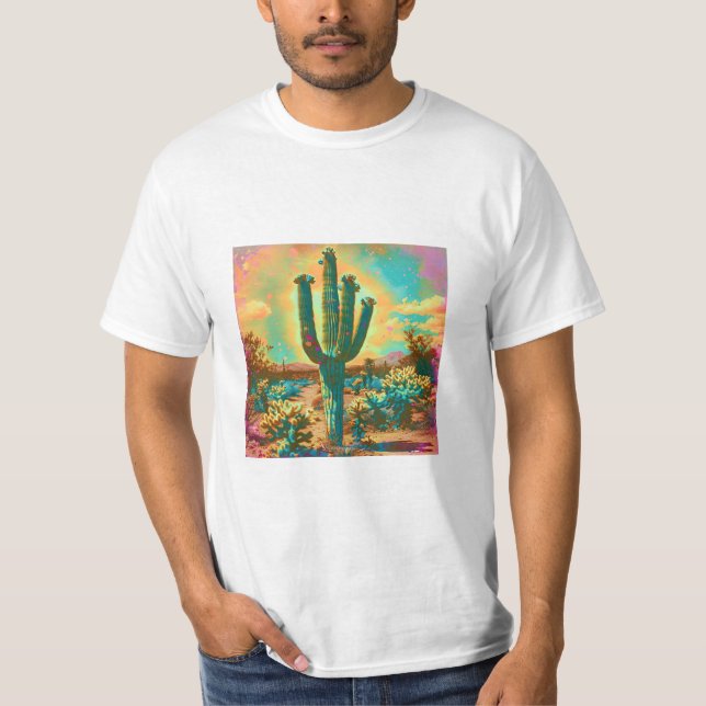 Camiseta Trippy Desert Cactus (Anverso)
