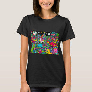 Camiseta trippy dinos