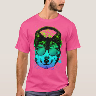 Camiseta Trippy Dj Edm Techno House Wolves Psychedelic Wolf
