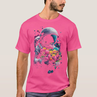 Camiseta Trippy Edm Mushroom Astronauta Psicodélico