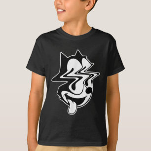 Camiseta Trippy Felix Cat Blackwork