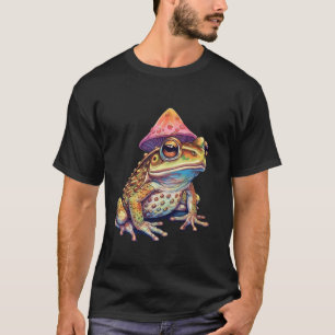 Camiseta Trippy Frog Magic Mushroom Amphibian Psicodélico