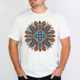 Camiseta Trippy hippie psicodélico groovy mandala