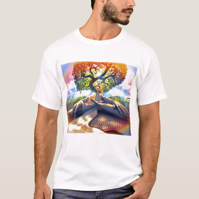 Camiseta trippy-hombre-árbol (Anverso)