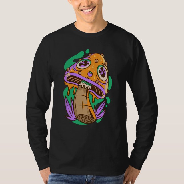 Camiseta trippy mushroom fungi (Anverso)