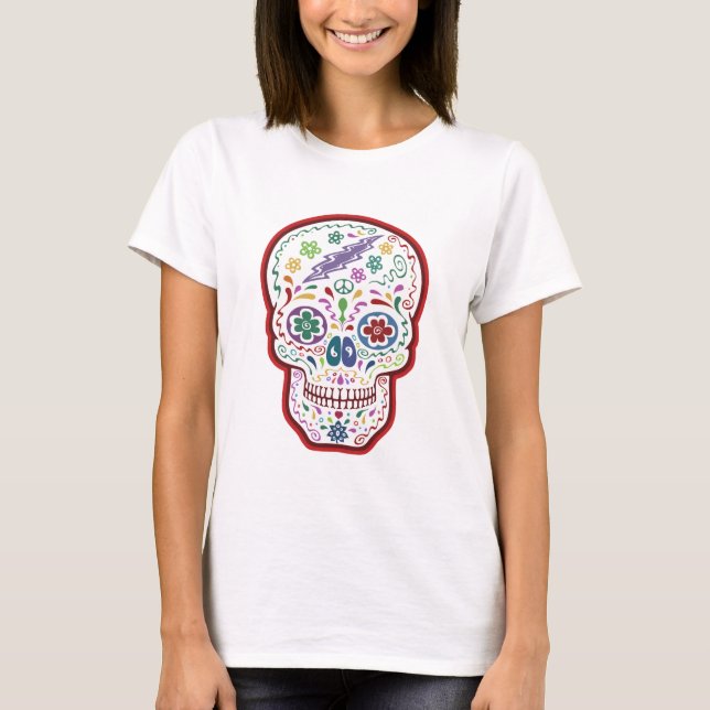 Camiseta Trippy Sugar Skull (Anverso)