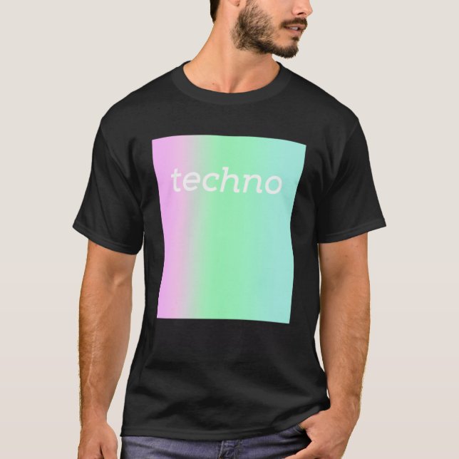 Camiseta Trippy Techno EDM Danza electrónica música (Anverso)