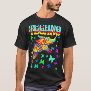Camiseta Trippy Techno Elephant DJ Raver Rave Fiesta EDM