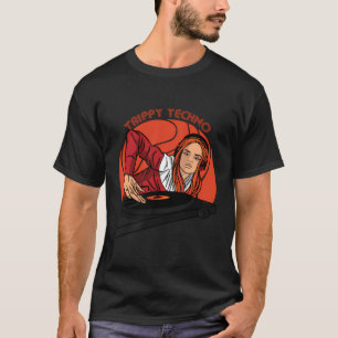 Camiseta Trippy Techno Funny Edm Music Rave Techno Fiesta