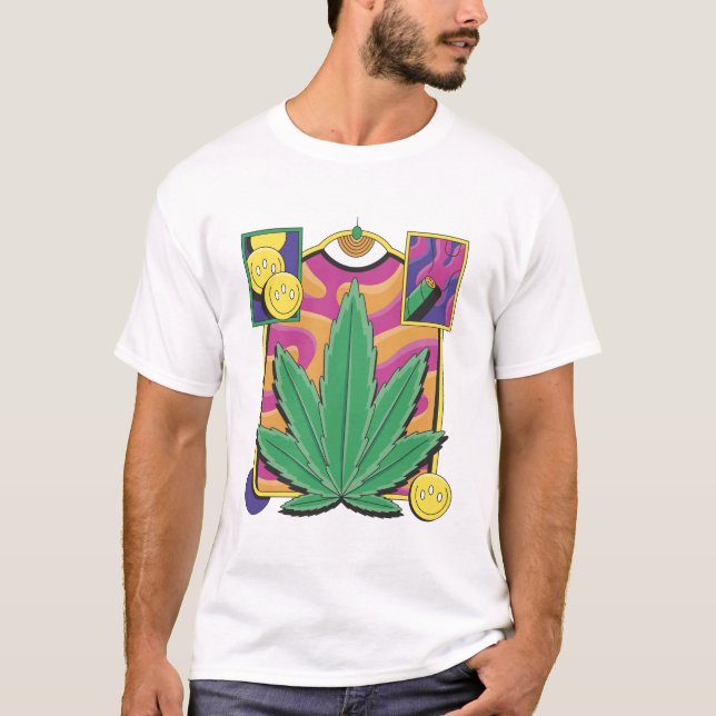 Camiseta Trippy Weed T-Shirt (Anverso)
