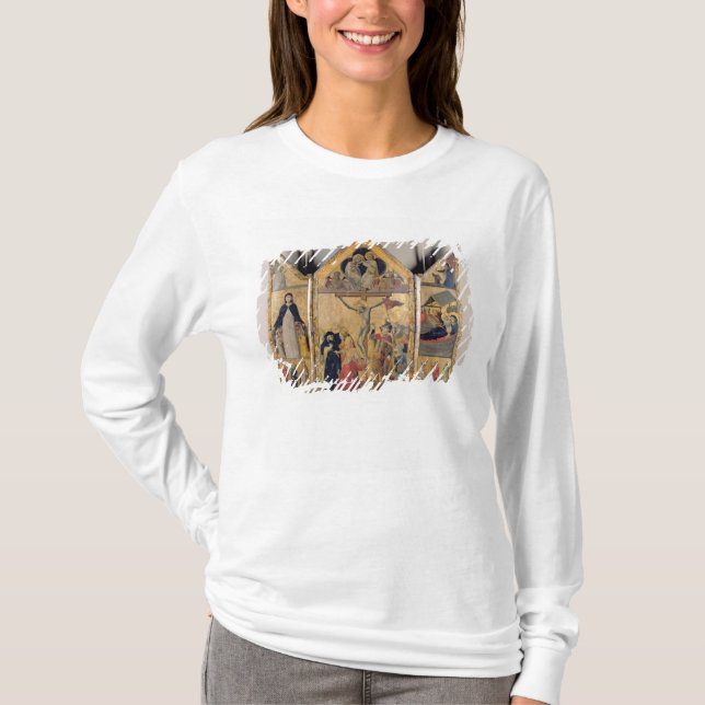 Camiseta Tríptico con escenas a partir de la vida del (Anverso)