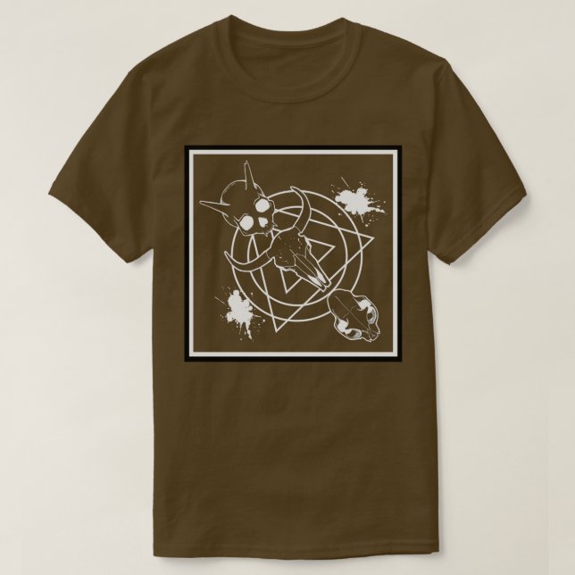 Camiseta Tríptico de cráneo (Diseño del anverso)