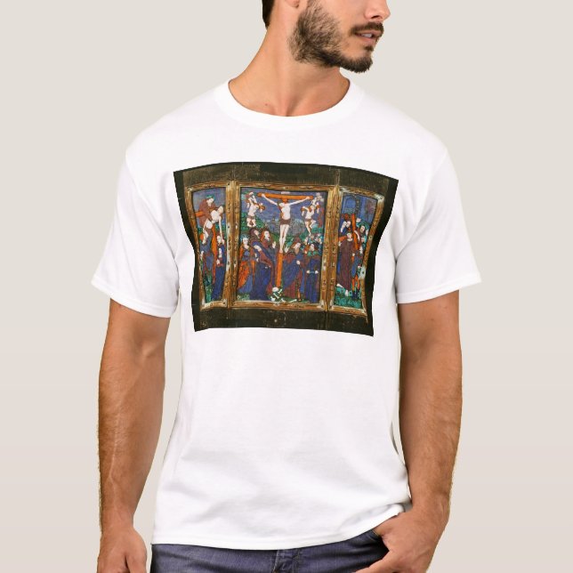 Camiseta Tríptico que representa la crucifixión, Lemosín (Anverso)