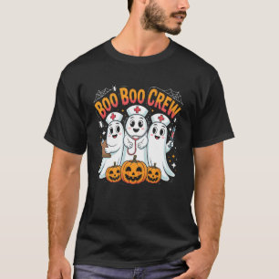 Camiseta Tripulación Boo Boo Enfermera Fantasma Disfraces d