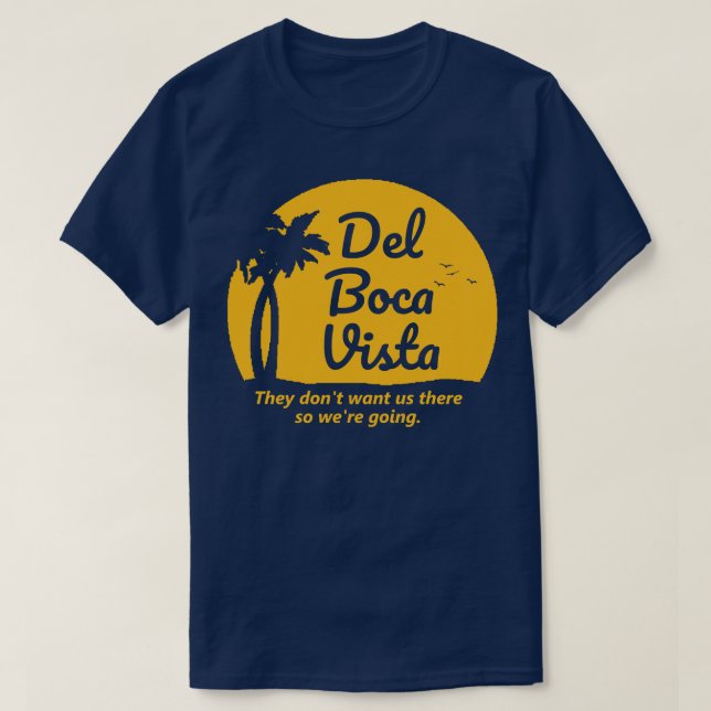 Camiseta Tripulación comunitaria de retiro Seinfeld Del Boc (Diseño del anverso)