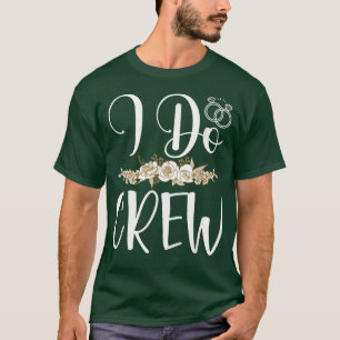 Camiseta Tripulación de anillo de boda de novia novio casar