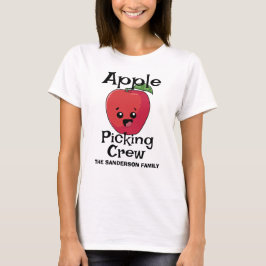 Camiseta Tripulación de Apple otoño familia coincidente con