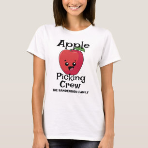 Camiseta Tripulación de Apple otoño familia coincidente con