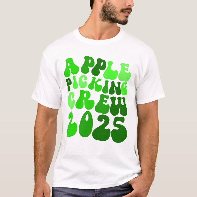 Camiseta Tripulación de Apple Picking Crew 2025 Orchard App (Anverso)