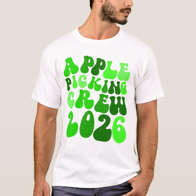 Camiseta Tripulación de Apple Picking Crew 2026 Orchard App (Anverso)