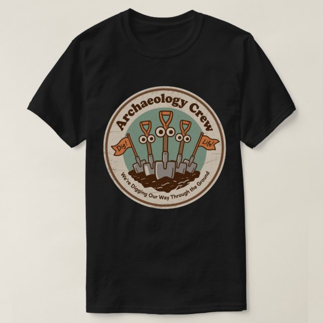 Camiseta Tripulación de Arqueología Desenterrando Historia  (Diseño del anverso)