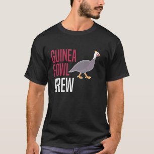 Camiseta Tripulación de aves de guinea gallina