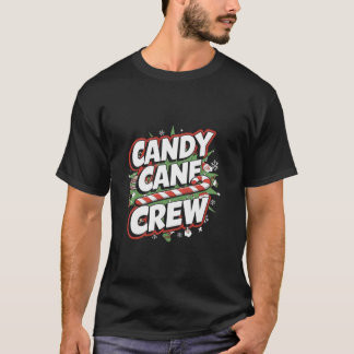 Camiseta Tripulación de bastón de caramelo Grupo familiar q