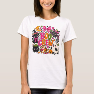 Camiseta Tripulación de Boo adorable Animales de Halloween 