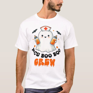 Camiseta tripulación de boo boo de Nicu Halloween,Tripulaci