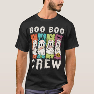 Camiseta Tripulación de Boo Boo Enfermera de Halloween
