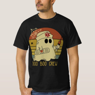 Camiseta Tripulación de Boo Boo Enfermera de Halloween para