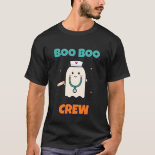 Camiseta Tripulación de Boo Boo Enfermera Halloween Fantasm