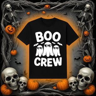 Camiseta Tripulación de Boo Divertida Fantasmas con Gafas d