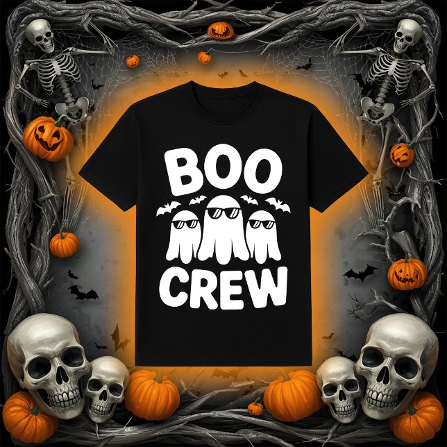 Camiseta Tripulación de Boo Divertida Fantasmas con Gafas d (Subido por el creador)