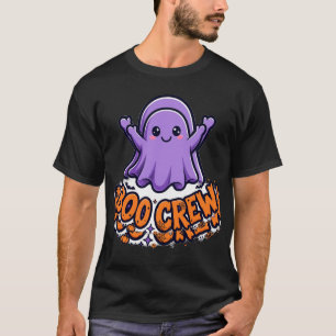 Camiseta Tripulación de Boo Fantasma Lindo Halloween