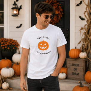 Camiseta Tripulación de Boo Minimalista – Halloween Persona