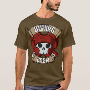 Camiseta Tripulación de boxeo Jolly pirate  Esquina roja