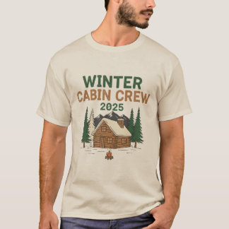 Camiseta Tripulación de Cabaña de Invierno 2025