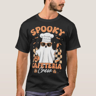 Camiseta Tripulación de cafetería espeluznante Señora del a