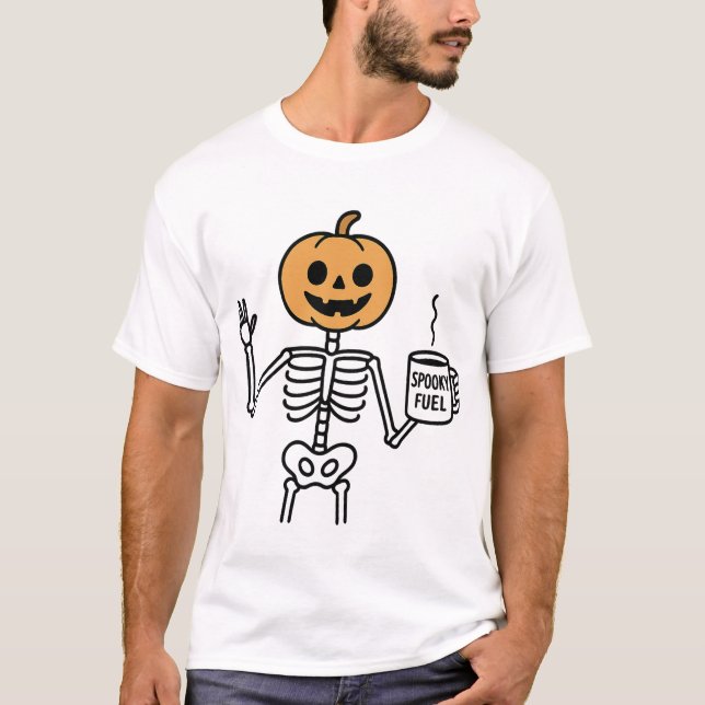 Camiseta Tripulación de calabaza (Anverso)