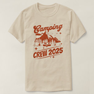 Camiseta Tripulación de Camping 2025 Amante del Camping