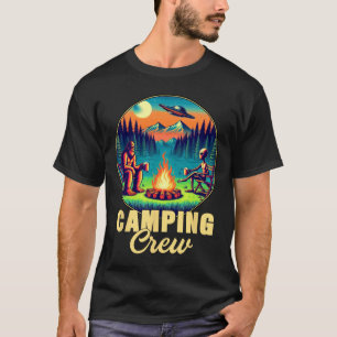 Camiseta Tripulación de Camping Camioneta Equipo de Bebida 