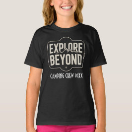 Camiseta Tripulación de Camping Explorar Más Allá Personali