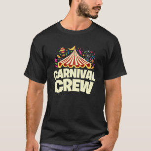 Camiseta Tripulación de Carnaval Divertido Tema de Circo Fa