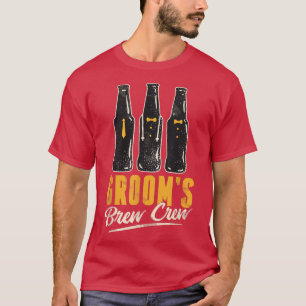 Camiseta Tripulación de cerveza del novio divertidos padrin
